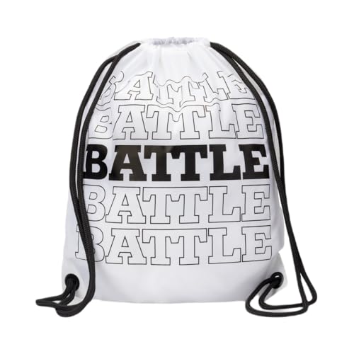 Battle Repeater Cinch Bag, Drawstring, Lightweight White