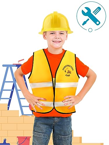 Disfraz de trabajador de construcción para niños 12 piezas miniatura 6