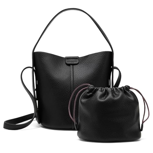 Image of NEWBELLA Women's Bucket Bag - Square Top Handle Satchel