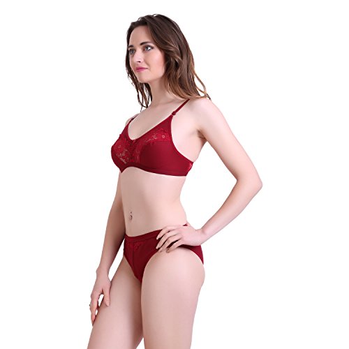 Image of Earmark Lingerie Sets Maroon Colour Pack of 1
