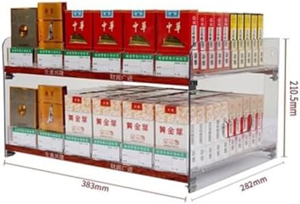 Multifunctional Automatic Cigarette Pusher Shelf for Market Store Retail，Convenience Store Cigarette Shelf Cigarettes Organiser Holder, Auto Cigarette Pusher Cigarette Display Holder, Superm