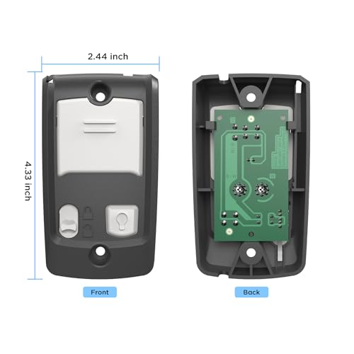 Image of 39165R Garage Door Openers Wall Console, Compatible with Genie Series II Wall Button, Sure Lock + Light Control Wall Mount Wired Keypad Replace for GBWCSL2-BX 37351R, 34026A-R1, GPWC-BX (1 Pack)