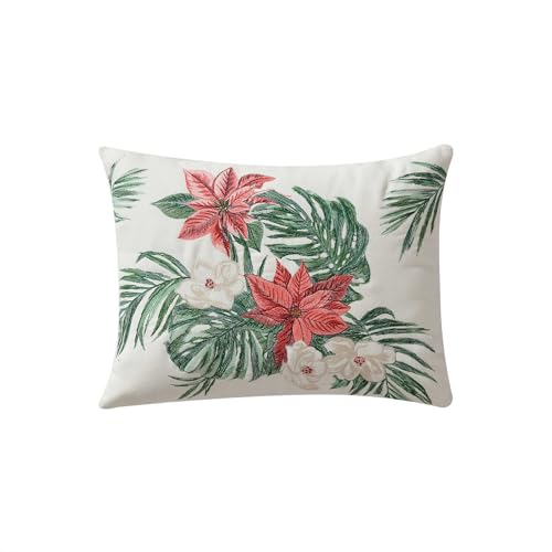 Tommy Bahama Throw Soft Breakfast Pillow with Zipper Closure for Bed or Couch, Coastal Design, Cozy Home Essentials, 15