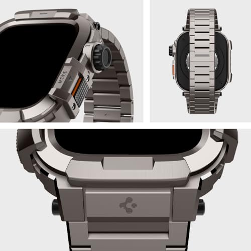 Spigen Metal Armor Pro for Apple Watch Series 9/8/7 45mm Band with Case - image 9