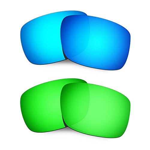 Lentille Oakley Drop Point de rechange renforcée en bleu vert pour vos lunettes de soleil