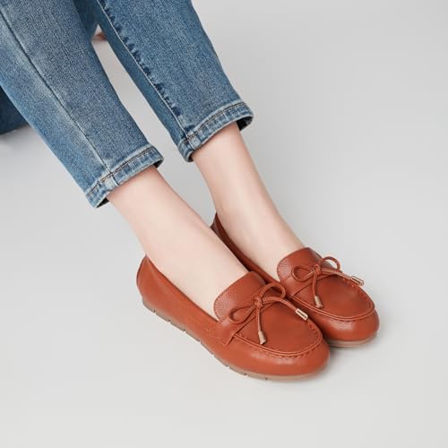 Image of Vespiero Loafers for Women Slip On Flats Comfortable Business Dressy Casual Non Slip Work Walking Office Loafers Shoes