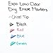 EXPO Dry-Erase Marker, Chisel Tip, Black, 8/Pack (1980443)