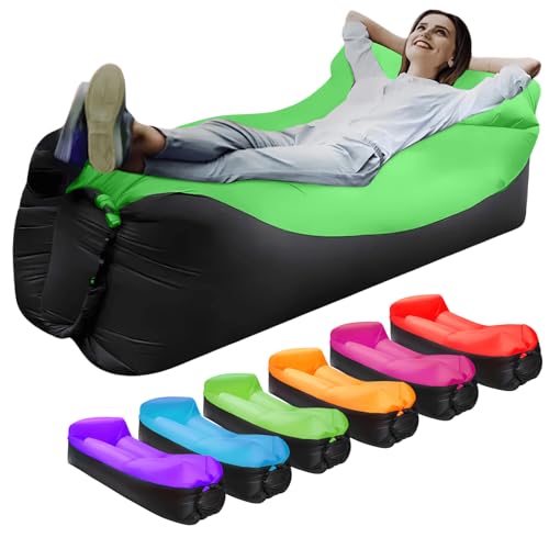 LONGJIN Inflatable Lounger Air Sofa Hammock, Inflatable Couch for Camping, Perfect for Beach Chair...