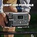 EF ECOFLOW Portable Power Station RIVER 2, 256Wh LiFePO4 Battery/ 1 Hour Fast Charging, 2 Up to 600W AC Outlets, Solar Generator (Solar Panel Optional) for Outdoor Camping/RVs/Home Use