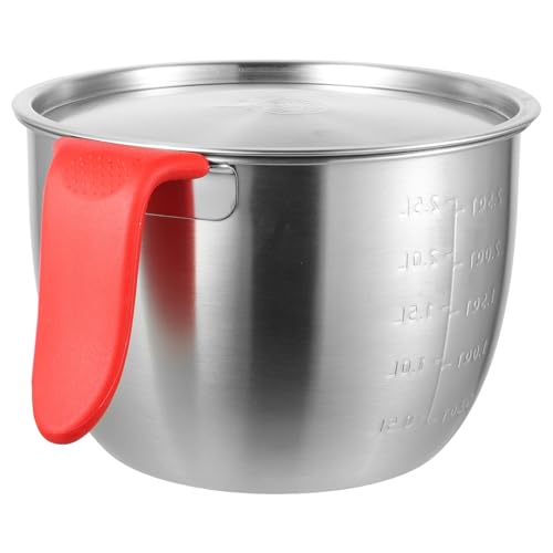 Bowl de Acero Inoxidable 19 cm con Tapa y Asa miniatura 1
