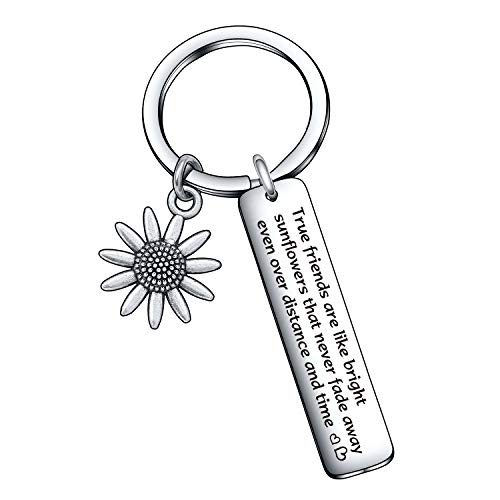 Sunflower gift Sunflower jewelry Sunflower lover gift Sunflower lover keychain Inspirational gift Inspirational keychain Christmas gift Christmas jewelry for girls gift bestie gift Sunflower keychain