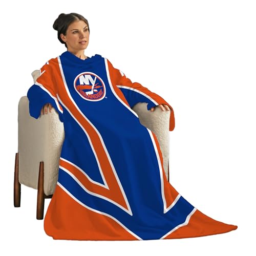 Snuggie New York Islanders The Original Wearable Blanket with Sleeves | Super Soft Fleece | As Seen on TV | Officially Licensed NHL Gear