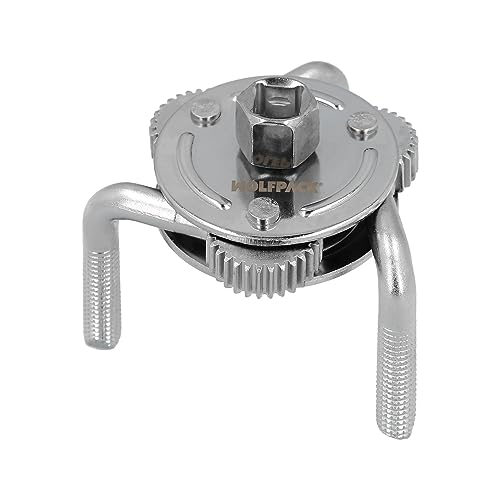 WOLFPACK LINEA PROFESIONAL Llave Filtro Aceite Araña Universal Ø 8 A Ø 13,5 cm. llave Filtro 3 Garras, Llave Filtro Universal, Llave Filtro Coche/Moto