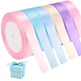 ruban deco Créativité Eclatante: Chaque ensemble contient six rouleaux de ruban tissu de 22 mètres, pour répondre à une grande variété de combinaisons de couleurs ! Disponible en six teintes tendance (rose, rouge rose, violet, beige, bleu diamant et bleu lac), ces couleurs vives résistent à la décoloration et s'harmonisent facilement avec n'importe quel thème. Que ce soit pour des compositions de ballons festives, des rubans pour cadeaux ou des décorations de mariage romantiques.