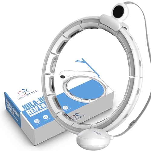 UNLISPORTS - Hula Hoop Reifen Erwachsene, Hula Hoop mit Gewicht Kugel von...