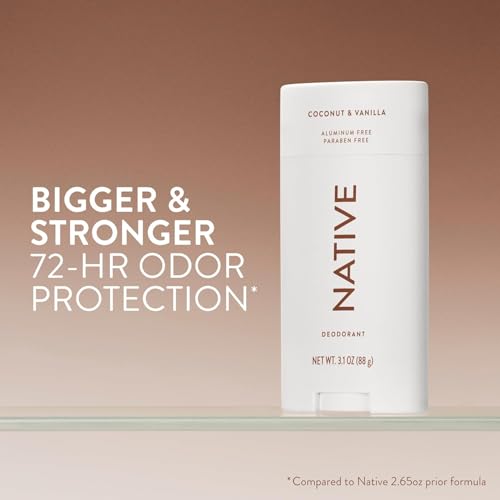Image of Native Aluminum Free Deodorant & Body Wash Bundle Contains Naturally Derived Ingredients, For Women & Men, Coconut & Vanilla Scent, 2.65 oz & 18 oz (Pack of 2)