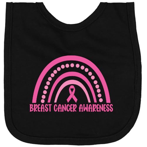 inktastic Breast Cancer Awareness Rainbow Newborn Bib