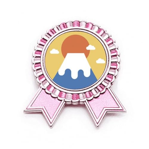 Broche rose Sun Rise Art Déco le cadeau vintage en métal pour femme
