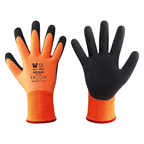 Neri Guanti Termici Poliestere/Lattice 'Ice Flex' Tg. 10 12 Cp