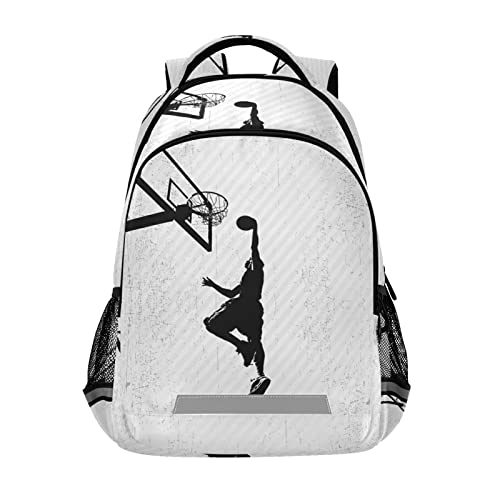 KAAVIYO Art De Basket-Ball Garçons Enfant Cartable Sac À Dos Ecole Étudiant Scolaire Sac pour Voyage Ados Filles Cover