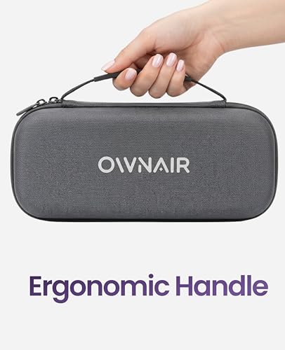 Image of Ownair 2-in-1 Steamer Travel Case - Hard Shell Portable Organizer with Handle, Shockproof & Water-Resistant Carry Bag for Garment Steamer & Accessories, Compact Lightweight Storage (Dark Grey)