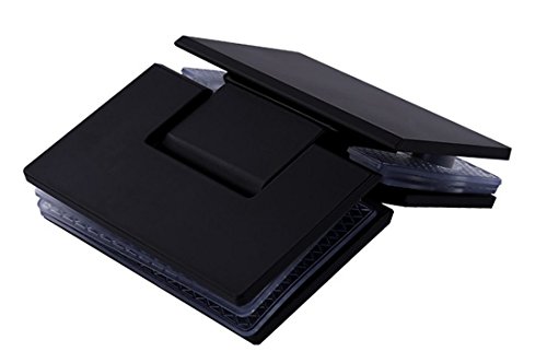 Ranbo Heavy Duty 135 Degree Glass Door Cupboard Showcase Cabinet Clamp Frameless Pivot Glass Shower Doors Hinge Replacement Parts Wall-To-Glass,304 Stainless Steel Black (135 Degree) #TOP4