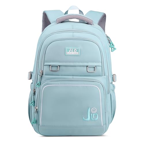 FORRICA Niñas Mochila Alumno Escolar Bolsa Mujer 15.6 Pulgadas Mochila Portatil Impermeable Poliéster Juveniles Escolar Backpack Casual Daypack para Camping Viajar Escuela Rojo