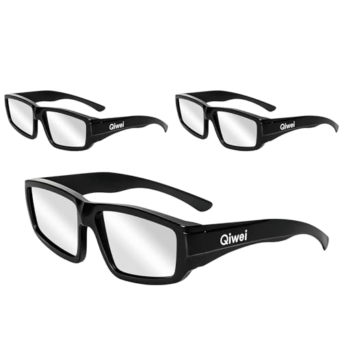 QIWEI Gafas Eclipse Solar Homologadas 2026 [Pack 6] - Certificadas CE & ISO 12312-2:2015Gafas de plástico eclipses Protección Premium UV/IR para Eclipse Solar Total del 12 Agosto - Adultos y Niños