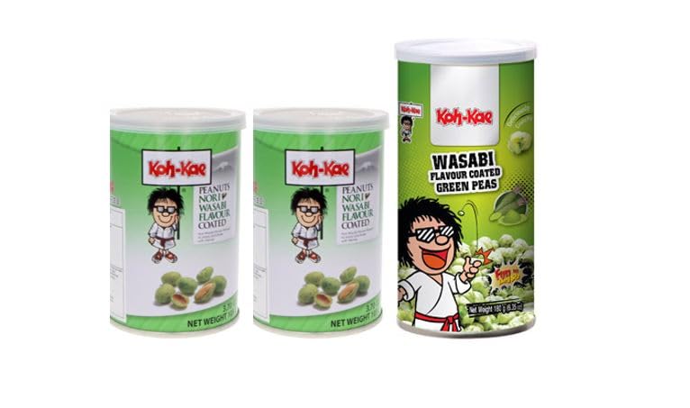 Combo Koh-Kae wasabi Green peas + Peanuts noriwasabi 2 uds - 3 uds en total!