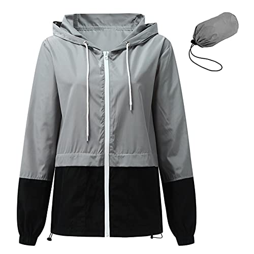 Veste de pluie pour femme avec capuche pour rester au sec sans transpirer sous le vent