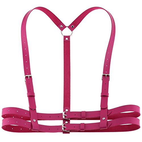 Women Girl Punk Leather Harness Belt Adjustable Goth Body Waist Belt Accessories Belt Waist Straps Belt