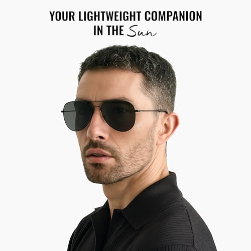 Image of SLOVIC Sunglasses for Men Stylist | UV Protection Goggles for Man | Lightweight & Durable Polycarbonate Material | Unisex Gift for Man & Women | Mens Fashion Sunglasses
