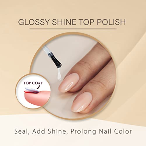 Unt Fantasy Clear Peel Off Top & Base Coat For Kids Nail Polish, 2-In-1 Quick Dry Water Based Nail Polish, Pregnancy-Safe & Kids-Friendly, Toxic-Free Formula For Nail Art Sticker (1 Pack, 0.3 Fl Oz) #TOP3