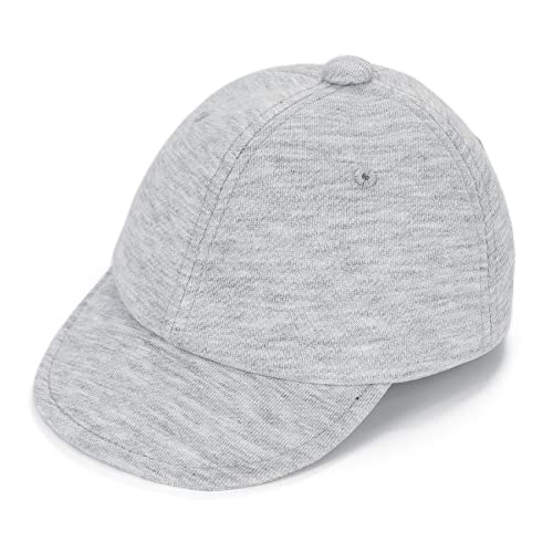 Image of Durio Baby Baseball Cap Soft Baby Baseball Hat Adjustable Baby Caps Sun Protection Baby Hats 0-3 Months Baby Boy Sun Hat B Gray 0-3 Months