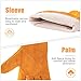 TECWELD 14IN Welding Gloves 932℉ Fire & Heat Resistant - Premium Leather Forge Gloves for Welder, Blacksmith, Fireplace, Wood Stove, Fire Pit, Grilling, Furnace