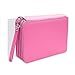 Produktbild Großes Federmäppchen aus PU-Leder mit 184 Fächern, tragbar, Buntstifteorganizer, wasserdicht, 4 Schichten Stifte-Sets Etui(Rose)