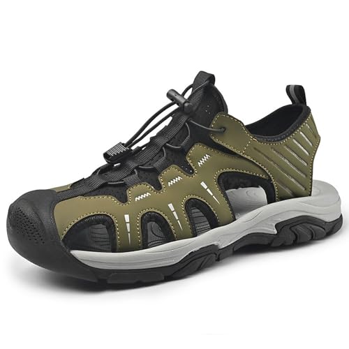 Men’s Sport Outdoor Hiking Sandals Closed Toe Athletic Adventure Beach Fisherman Water Sandals