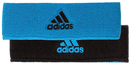 adidas Unisex Interval Reversible Headband, Solar Blue/Black, ONE SIZE