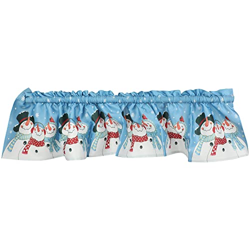 Trenton Gifts Holiday Winter Snowman Window Valance | Frosty & Friends #TOP4