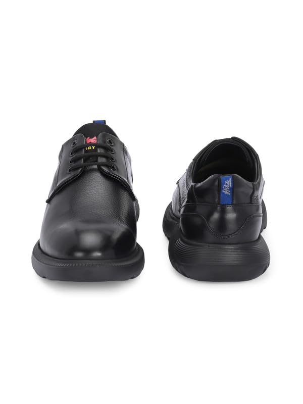 Image of HITZ Men's Black Leather Formal Lace Up Shoes