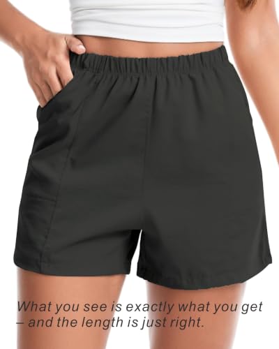 Women Sleep Boxer Short Summer Casual Lounge Shorts with Pockets - image 4