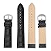 EACHE Alligator Embossed 18mm Leather Watch Bands for Mens Womens Classical Leather Watch Straps Croco Design Black Watchbands 18mm