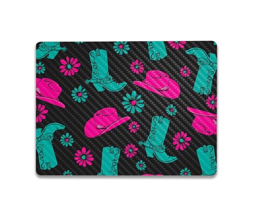 Image of MightySkins Carbon Fiber Skin Compatible with Microsoft Surface Laptop Go 3 (2023) Full Wrap Kit - Neon Cowgirl | Protective, Durable Textured Carbon Fiber Finish | Made in The USA