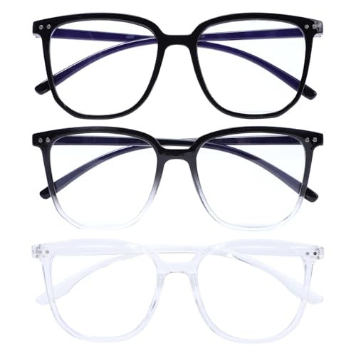 Risipu Blaulichtblockierende Brille, UV400-Schutz, transparenter Rahmen,...