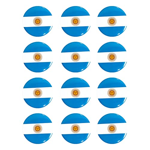 Ravcerol Botón Redondo de la Bandera de la Argentina - Pin de Solapa y Sombrero de Metal - Muestre su República Argentina Pride Souvenirs Regalo para Mochila, Bolso Cover