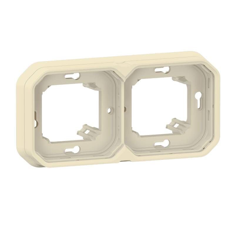 Legrand Plexo plaque d'encastrement 2 postes horizontal vertical beige