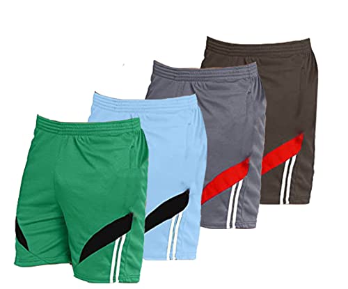 Image of Fort Worth Men's 4 Pack Gym Workout Shorts Quick Dry Bodybuilding Weightlifting Pants Training Running Jogger with Pockets