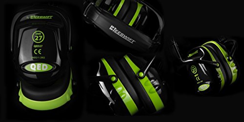 Quality Ear Defender 27db Noise Protection Earmuff, Black, 27 dB - Image 2
