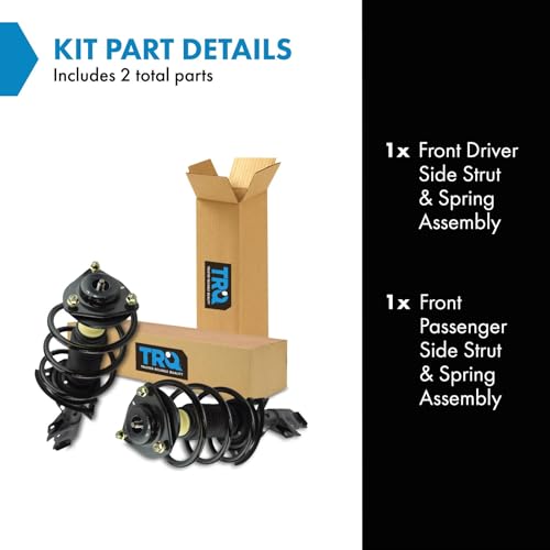 Image of TRQ Front Strut and Spring Assembly Set 2 Piece | For 2011-2017 Jeep Compass