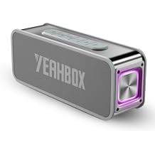 YEAHBOX Portable Bluetooth Speaker 50W Powerful Sound IPX6 Waterproof Speaker, Support Bluetooth/Aux/TF Card/U Disk Input, TWS Pairing Speakers for Home, Outdoor and Travel